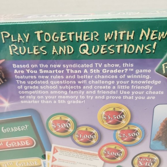 New Sealed Are you smarter than a 5th grader Board game Gift 8+ 2009 - Picture 9 of 14